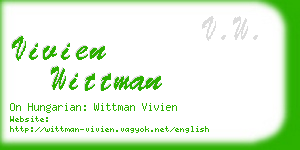 vivien wittman business card